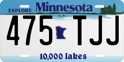 MN license plate 475TJJ