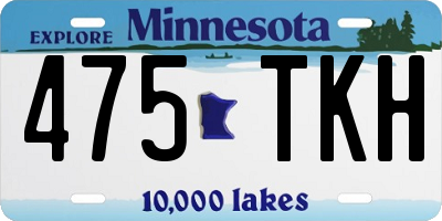 MN license plate 475TKH