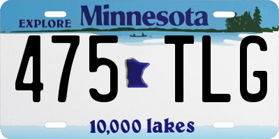 MN license plate 475TLG