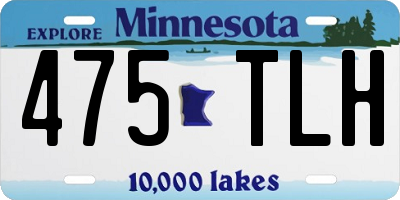 MN license plate 475TLH