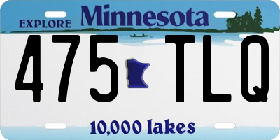 MN license plate 475TLQ