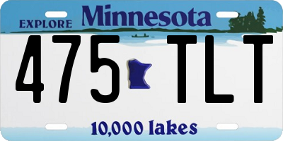 MN license plate 475TLT
