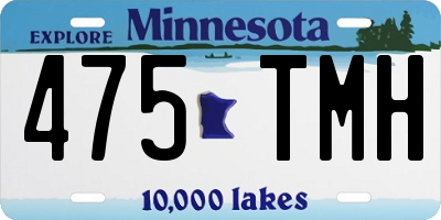 MN license plate 475TMH