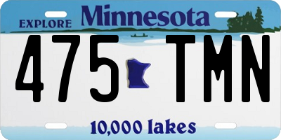 MN license plate 475TMN
