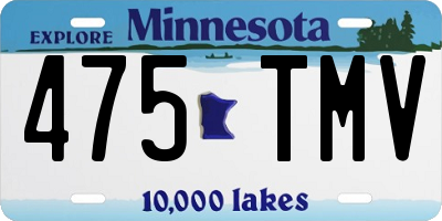 MN license plate 475TMV