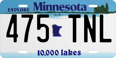 MN license plate 475TNL