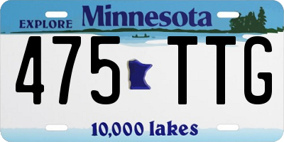 MN license plate 475TTG