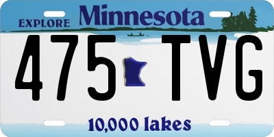 MN license plate 475TVG