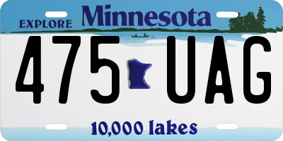 MN license plate 475UAG