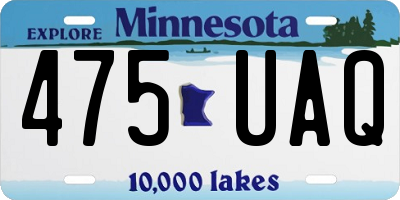 MN license plate 475UAQ