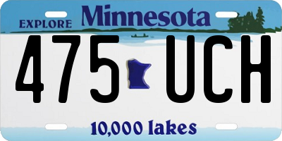 MN license plate 475UCH