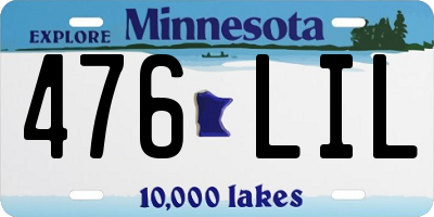 MN license plate 476LIL