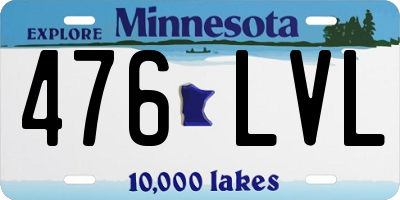 MN license plate 476LVL