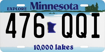 MN license plate 476QQI