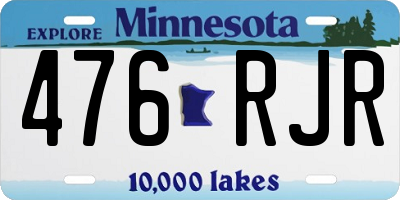 MN license plate 476RJR