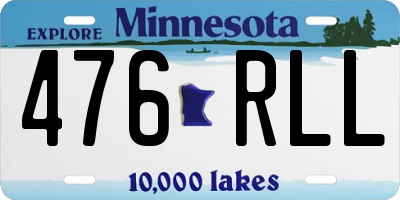 MN license plate 476RLL