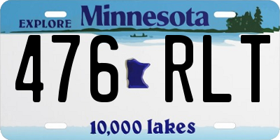 MN license plate 476RLT