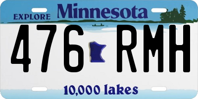 MN license plate 476RMH