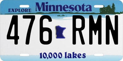 MN license plate 476RMN