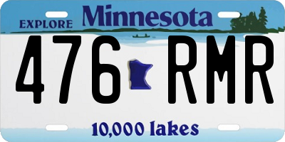 MN license plate 476RMR