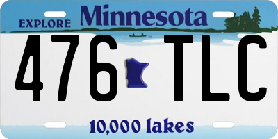 MN license plate 476TLC