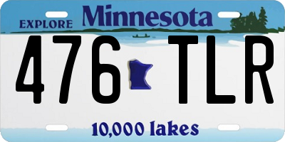MN license plate 476TLR