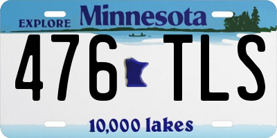 MN license plate 476TLS