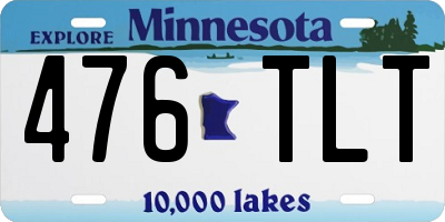 MN license plate 476TLT