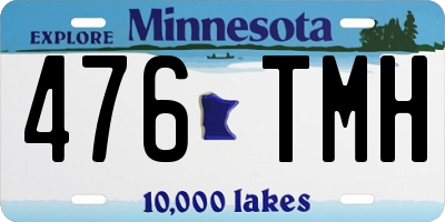 MN license plate 476TMH