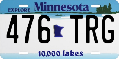MN license plate 476TRG