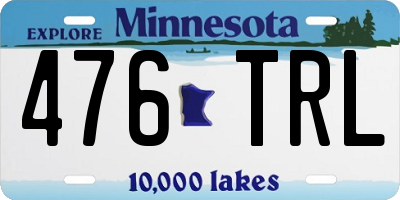 MN license plate 476TRL