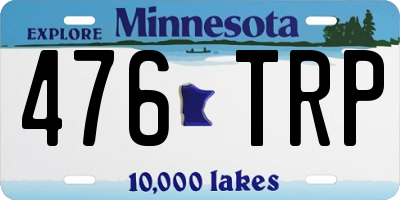 MN license plate 476TRP