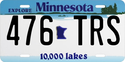 MN license plate 476TRS