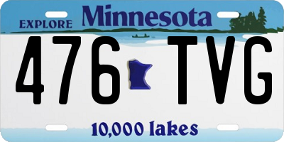 MN license plate 476TVG