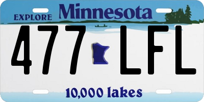MN license plate 477LFL