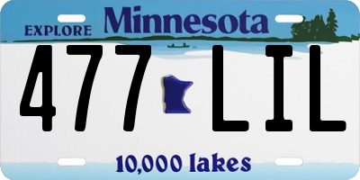 MN license plate 477LIL