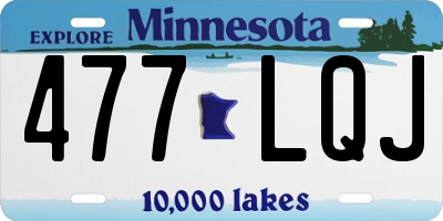 MN license plate 477LQJ