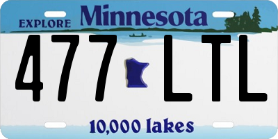 MN license plate 477LTL