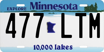 MN license plate 477LTM