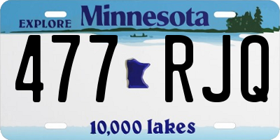 MN license plate 477RJQ