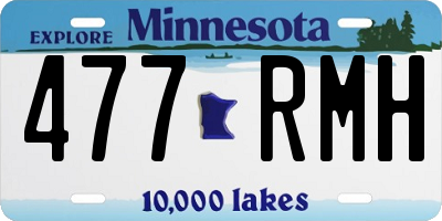 MN license plate 477RMH
