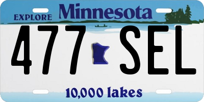 MN license plate 477SEL