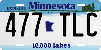 MN license plate 477TLC