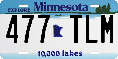 MN license plate 477TLM