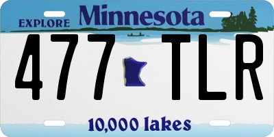 MN license plate 477TLR