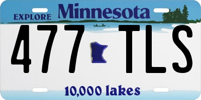 MN license plate 477TLS