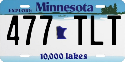 MN license plate 477TLT