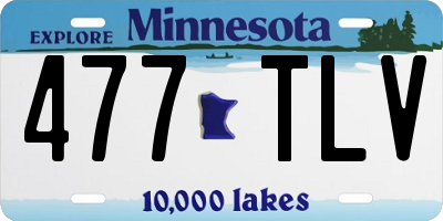 MN license plate 477TLV