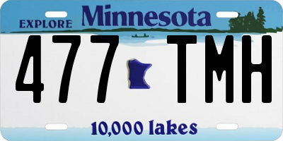 MN license plate 477TMH