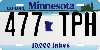 MN license plate 477TPH